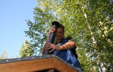 Air exchange and need of ventilation in a toilet